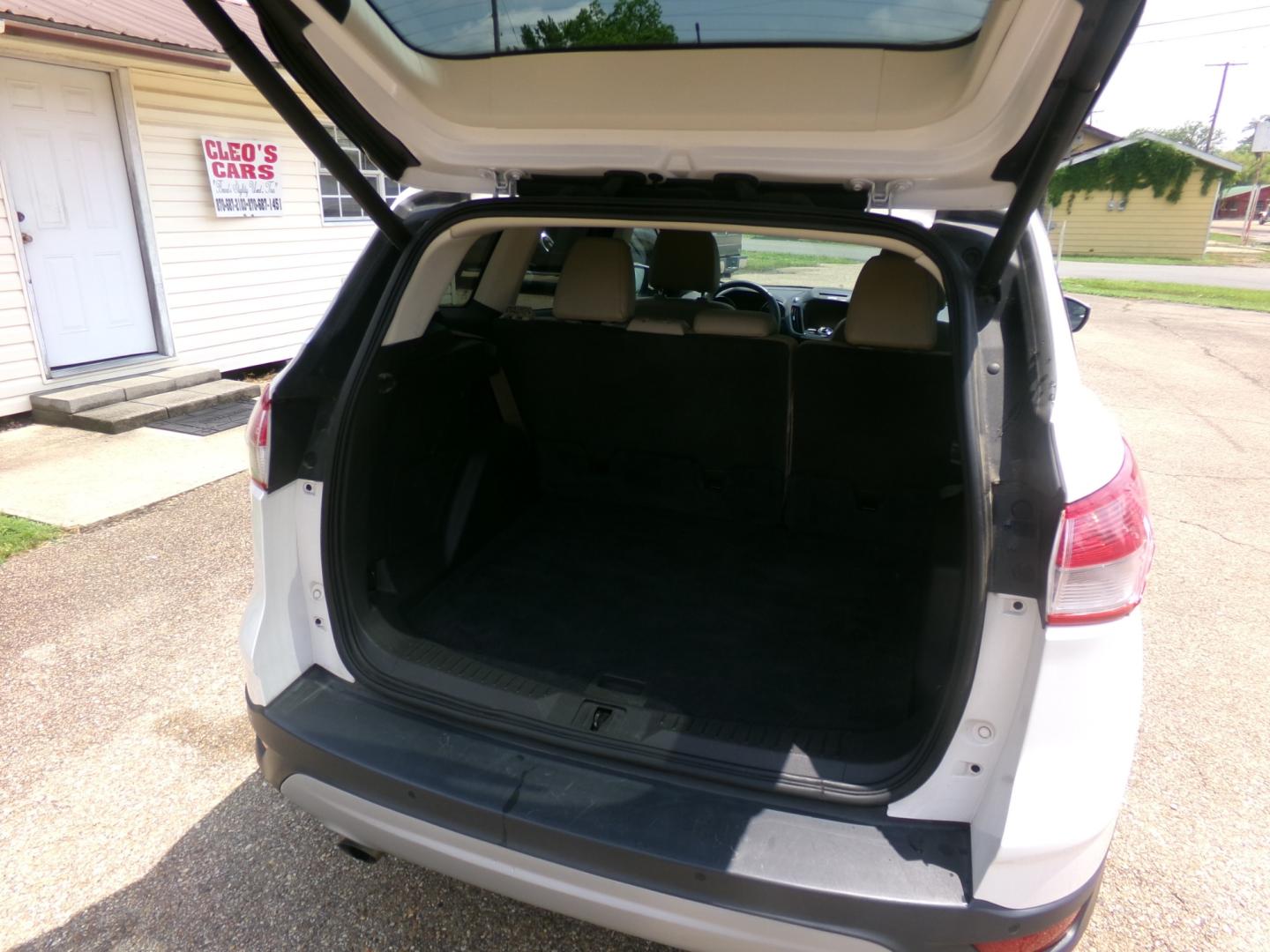 2015 White /Tan Ford Escape Titanium (1FMCU0JX9FU) with an 2.0L Ecoboost engine, automatic transmission, located at 401 First NE, Bearden, AR, 71720, (870) 687-3414, 33.726528, -92.611519 - Photo#3